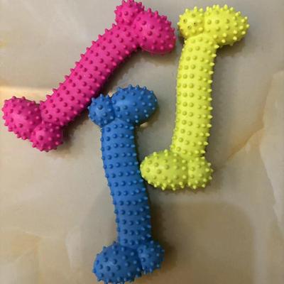 TPR Dog Bone Toys - Thorned, Bite-Resistant, Teeth-Cleaning for Large & Small Pets