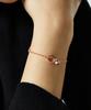 Helene Jewelry 14K Glow Double Ring O-Ring Chain Gold Bracelet