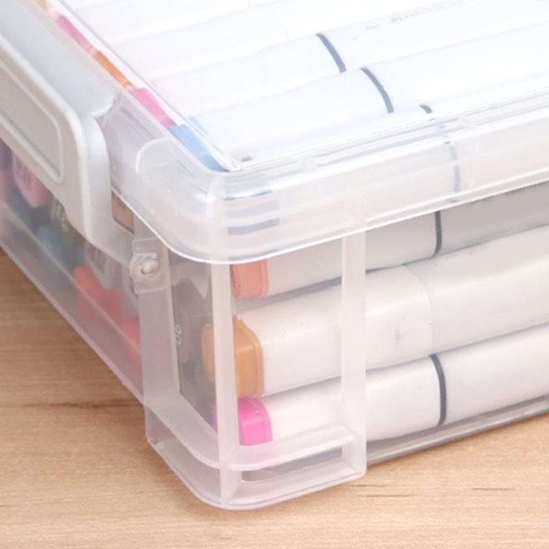 Pencil Box Large Pen Case Pen Storage Container Space Saving Storage Container High Capacity Pen Organizers for Student