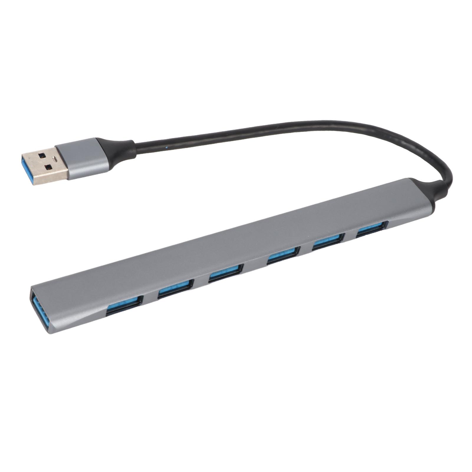 

7 в 1 USB-концентратор 1 порт USB 3.0 6 портов USB 2.0 USB-док-станция для USB-флеш-накопителя Беспроводная связь