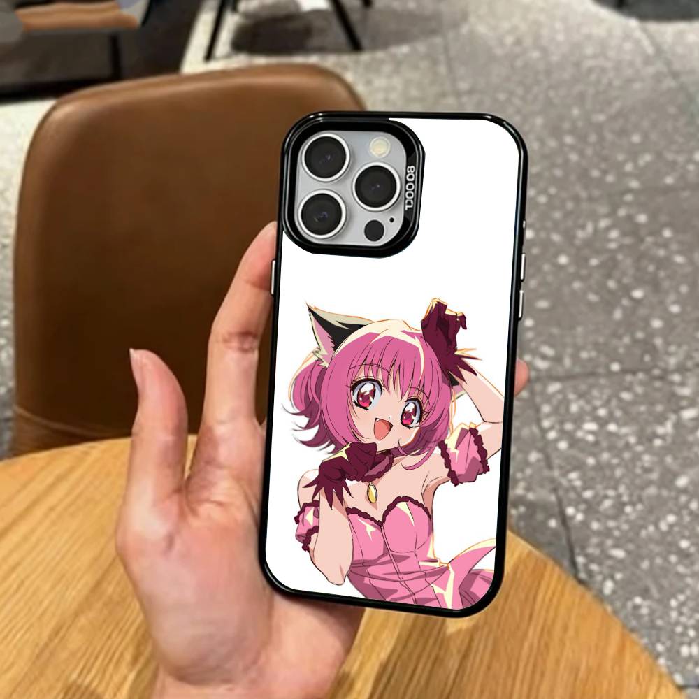 Magical Girl Tokyo Mew Mew   Phone Case For iPhone17,16,15,14,13,12,11 Plus,Pro Max Colored Silver Plated Inside Cover iPhone12PROMAX