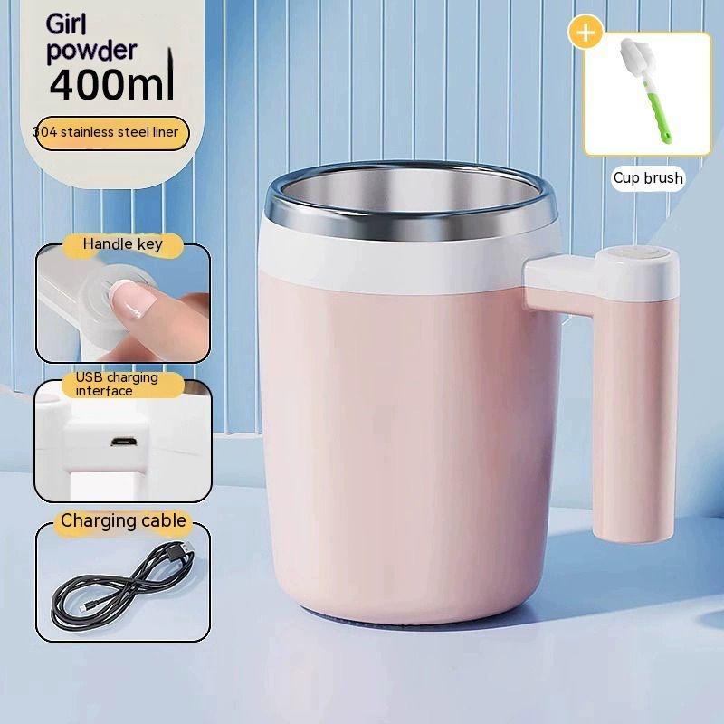 Self-stirring Cup Soy Milk Cup Coffee Cup Rechargeable Portable Shaker Milkshake Household Drinking Tool Milk Cup