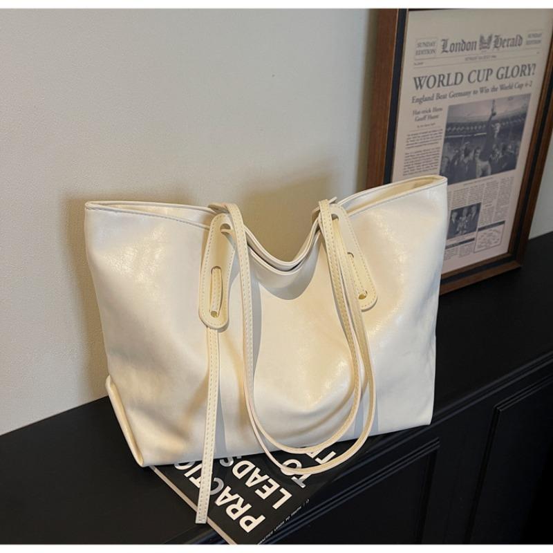 Large-capacity Hand-held Fashionable Tote Bag for Student Commuting and Class Use, Single-shoulder Bag