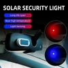 2/1pcs Car Fake Security Light Solar Powered Simulated Dummy Alarm Wireless Warning Anti-Theft Caution Lamp LED Flashing Lights