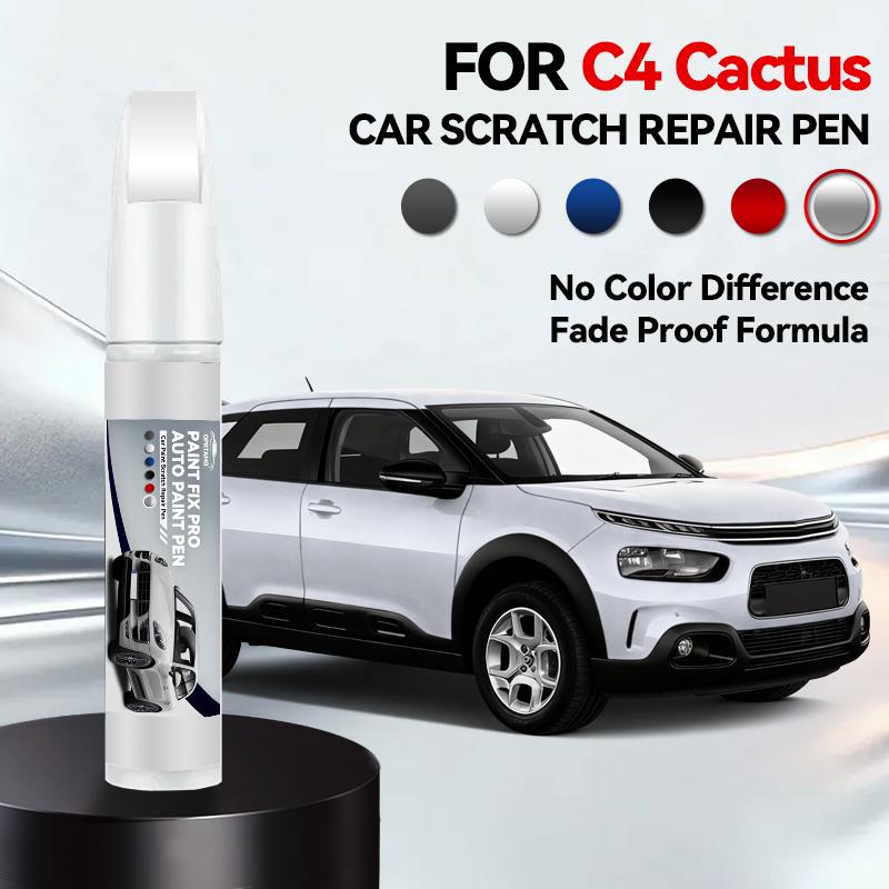 

For Citroen C4 Cactus 2014-2020 E3 Paint Repair Pen Touch Up Scratch Remover DIY Auto Accessories Black White Brown Yellow Blue срібний