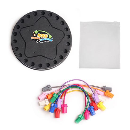 1 Set Kids Rope Untangling Game Twisted Rope Knots Challenge Board