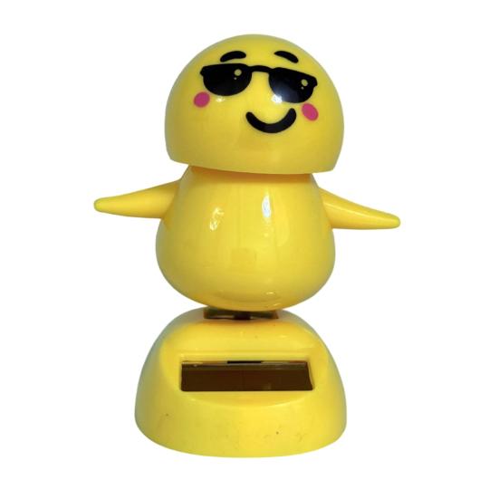 Giocattolo Solare per Cruscotto Auto, Bobblehead Divertente che Annuisce, Figura Oscillante Automatica per Veicolo Scrivania Ufficio, Carino Cartoon