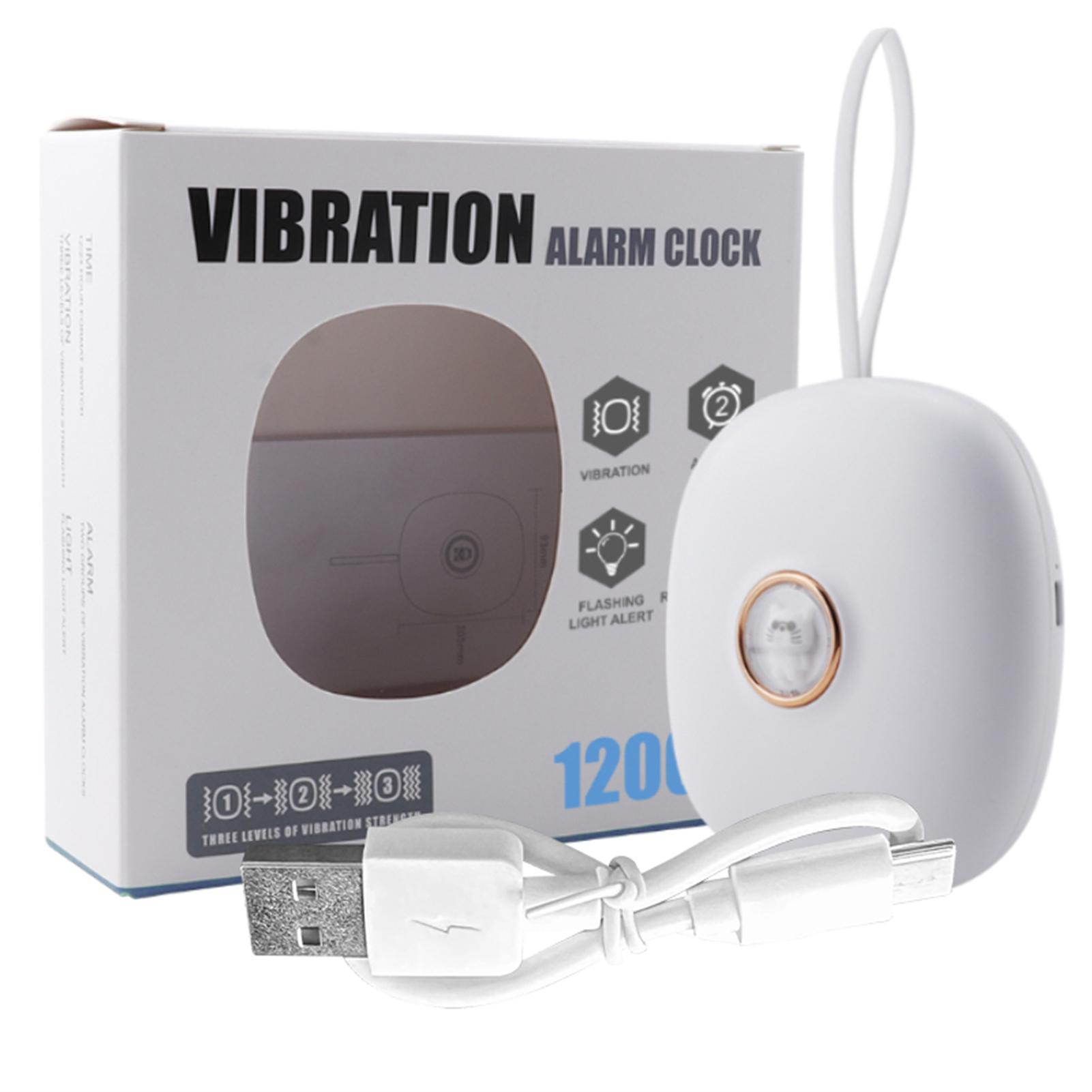 Digital Vibrating Clock LED Alarm Clock Electronic LED Time Display Multifunctional Electronic Clocks For Bedside Dorm White#0