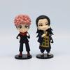 7Pcs/Set Anime Jujutsu Kaisen Figure Itadori Yuji Gojo Satori Fushiguro Megumi Kugisaki Kawaii Toy Car Decoration PVC Model Gift