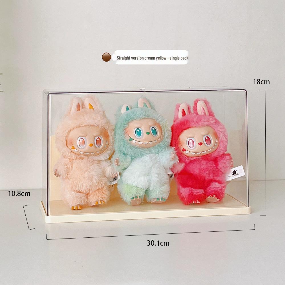 Rotating Labubu Plush Figurine Display Box and Stand