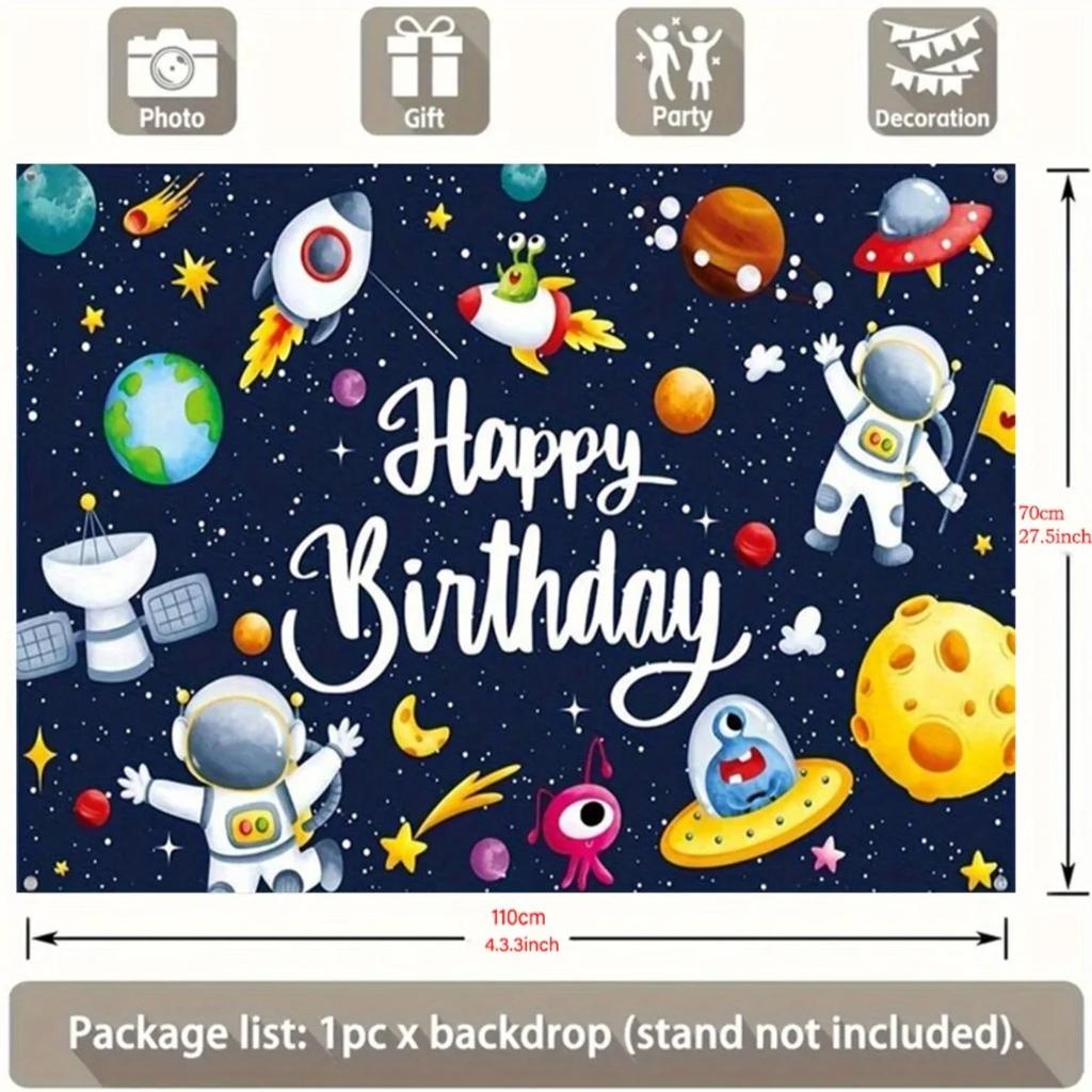 Party banner 1 piece. Birthday happy wall background suitable for party home decoration and celebration events.