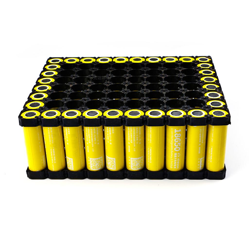 20 Pcs 32650 2x Battery Holder Bracket Cell Safety Anti Vibration Plastic Brackets for 32650 Batteries Replacement