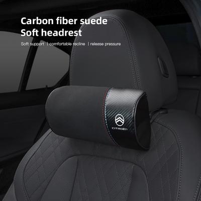 Reposacabezas de Asiento de Coche Almohada Cervical de Gamuza Accesorios Decorativos Personalizados Para C5X e-C4 X e-C3 C4 C3 C5 Berlingo C1 C6 C2