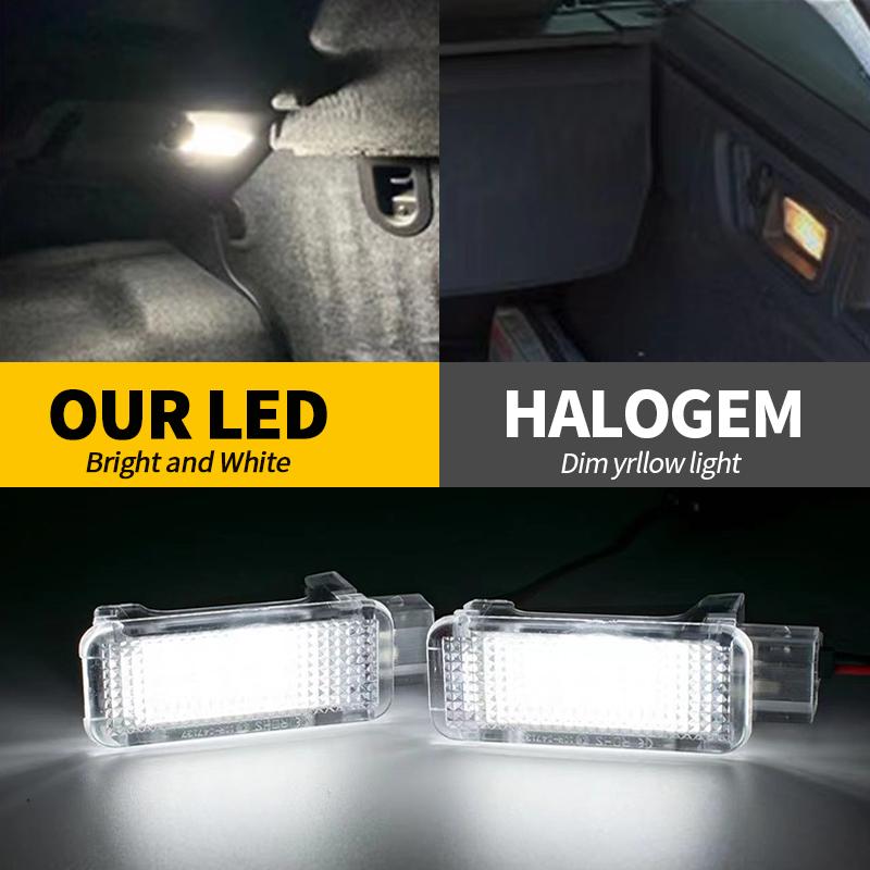 1pc/2pcs White 12V for Fabia(Type 6Y) 4D 2000-2007 (Type 5J) 5D Hatchback 2007-up LED Luggage Compartment Trunk Boot Lights