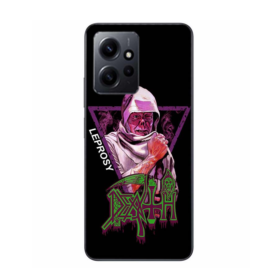 Metal Band D-Death Phone Case For Redmi 12 13C 12C 15C 9 10 10C Note 13 Pro Plus 14 15 Pro 9T 9C 9A TPU Soft Cover Clear Cell Ca