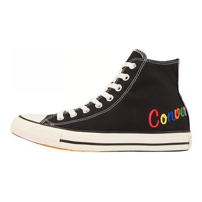 Chuck Taylor All Star Comfortable Versatile Anti-slip Wear-resistant Lightweight High-top Canvas Shoes Women's Black