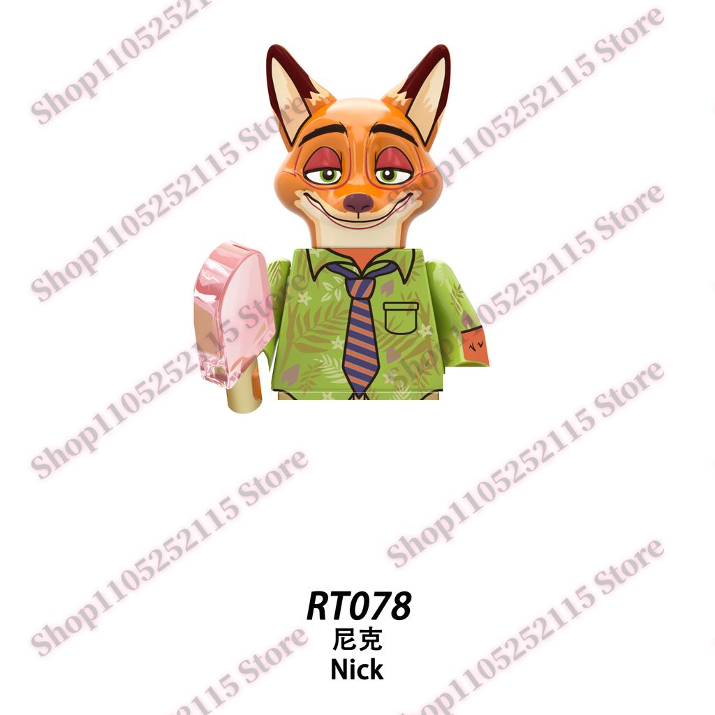 Disney building blocks Toy Zootopia Story Frozen Stitch Buzz Lightyear Kids MINI Brick set Doll toys collectible gift blocks