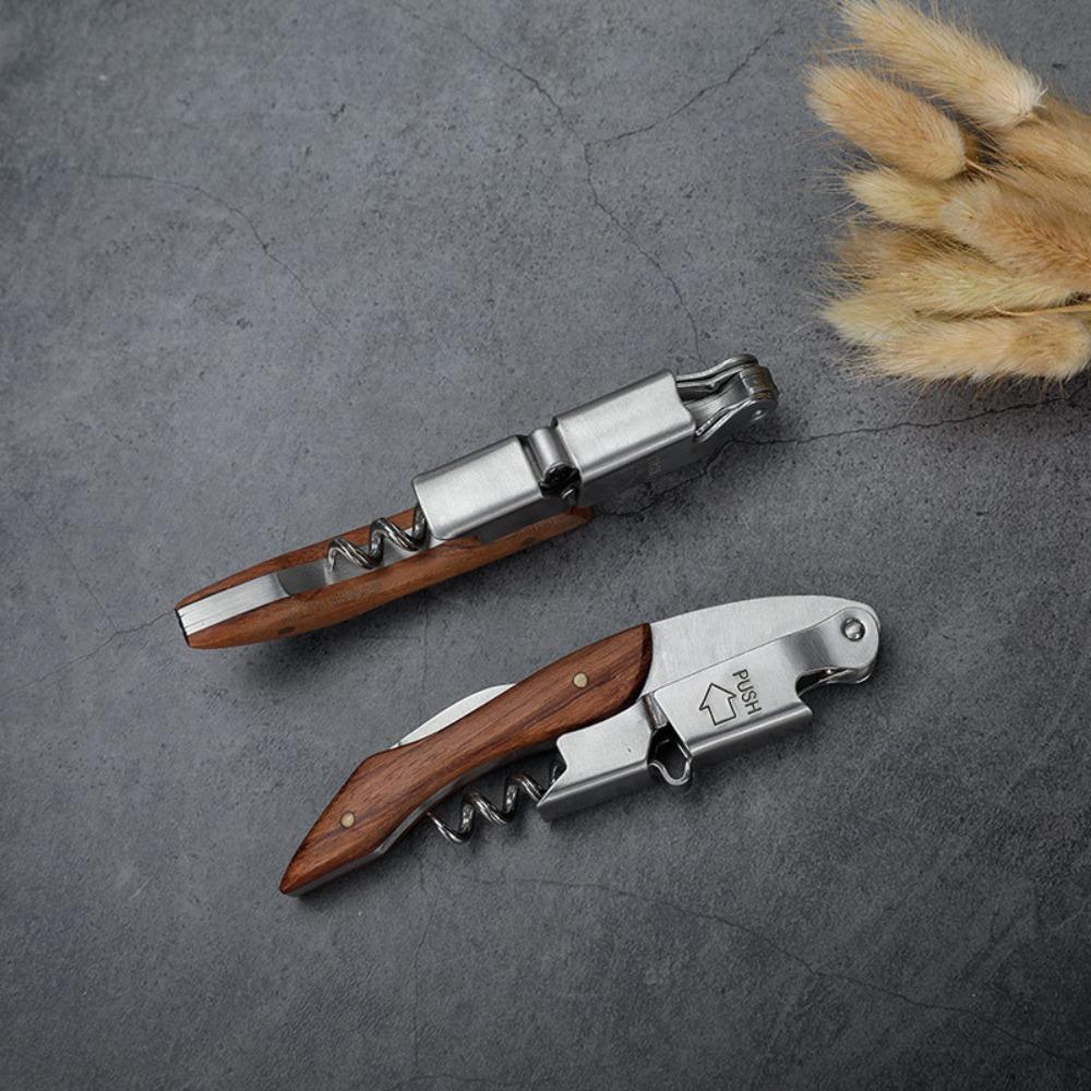 Stainless Steel Wine Opener Spiral Design Wine Stopper Remover Waiter Corkscrew  Wine Lovers