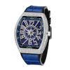 Premium Brand Luxury Diamond Watch Digital Diamond Inlay Black Watch Night Light Men Quartz Wristwatch Hip Hop Style Men Gift