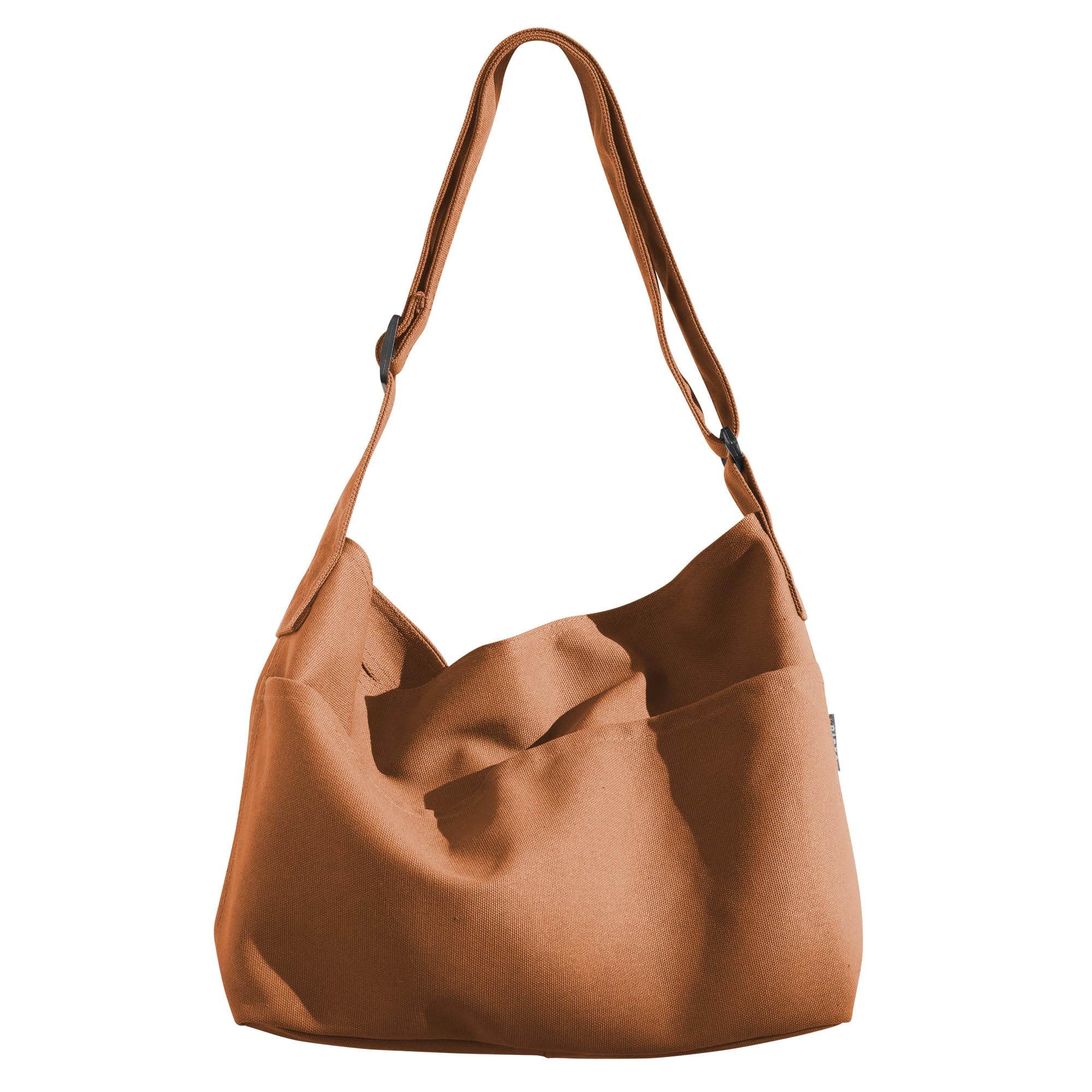 

Tote bag shoulder bag for for with simple [pieka] women, canvas, school, pocket, (Medium size/mocha)