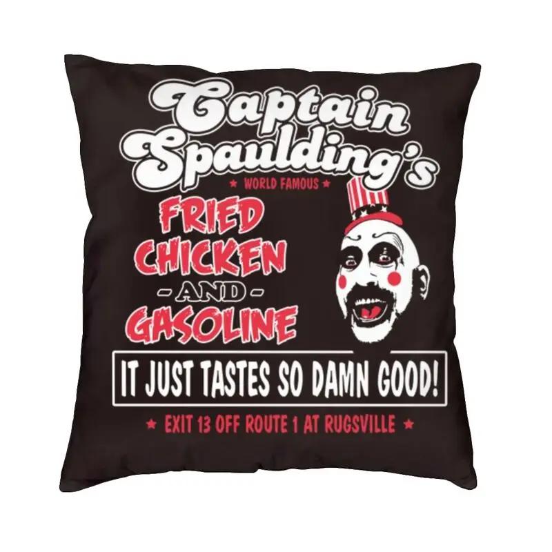

Horror Film Captain Spaulding Pillow Cover Home Decor Funny Movie Cushion Cover Throw Pillow for Living Room Printing 40x40cm 16x16in