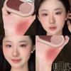 Light-Colored Dual-Color Blush Cream Multi-Use Cream for Plumping and Hydrating, Blush and Highlighter All-In-One Palette for Daily Use by Students