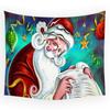 Cartoon Santa Claus Christmas Decoration Printing Pattern Tapestry Home Bedroom Living Room Wall Decoration Tapestry