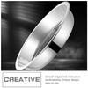 8 Pcs Stainless Steel Round 15cm Food Serving Tray Barbecue Plate Snack Dish Dinnerware Set Round Dinner Plate Stainless Steel