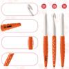 Crocheting Hook Non-Slip Hold Yarn Art 6 Pieces Ergonomic Crochet Hooks For Boys Girls Teens Adults Enthusiasts Mother Grandma