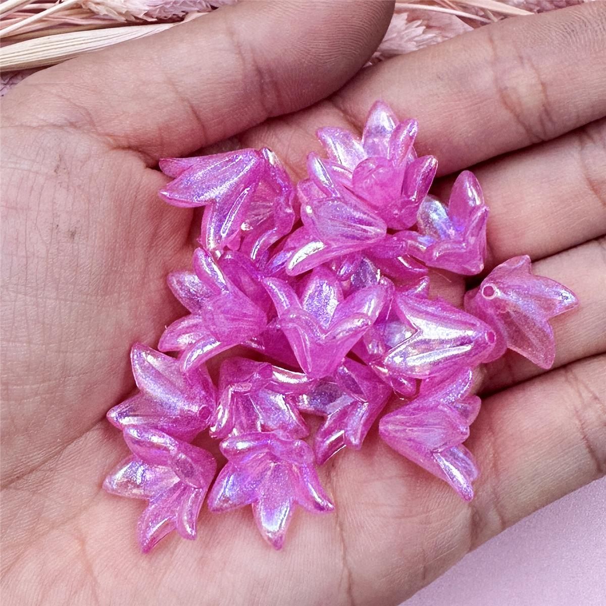 

20 шт. 16*11,5 мм акриловые макаронные цветочные бусины «сделай сам», заколка из бисера, украшение, аксессуар, материал розы красного