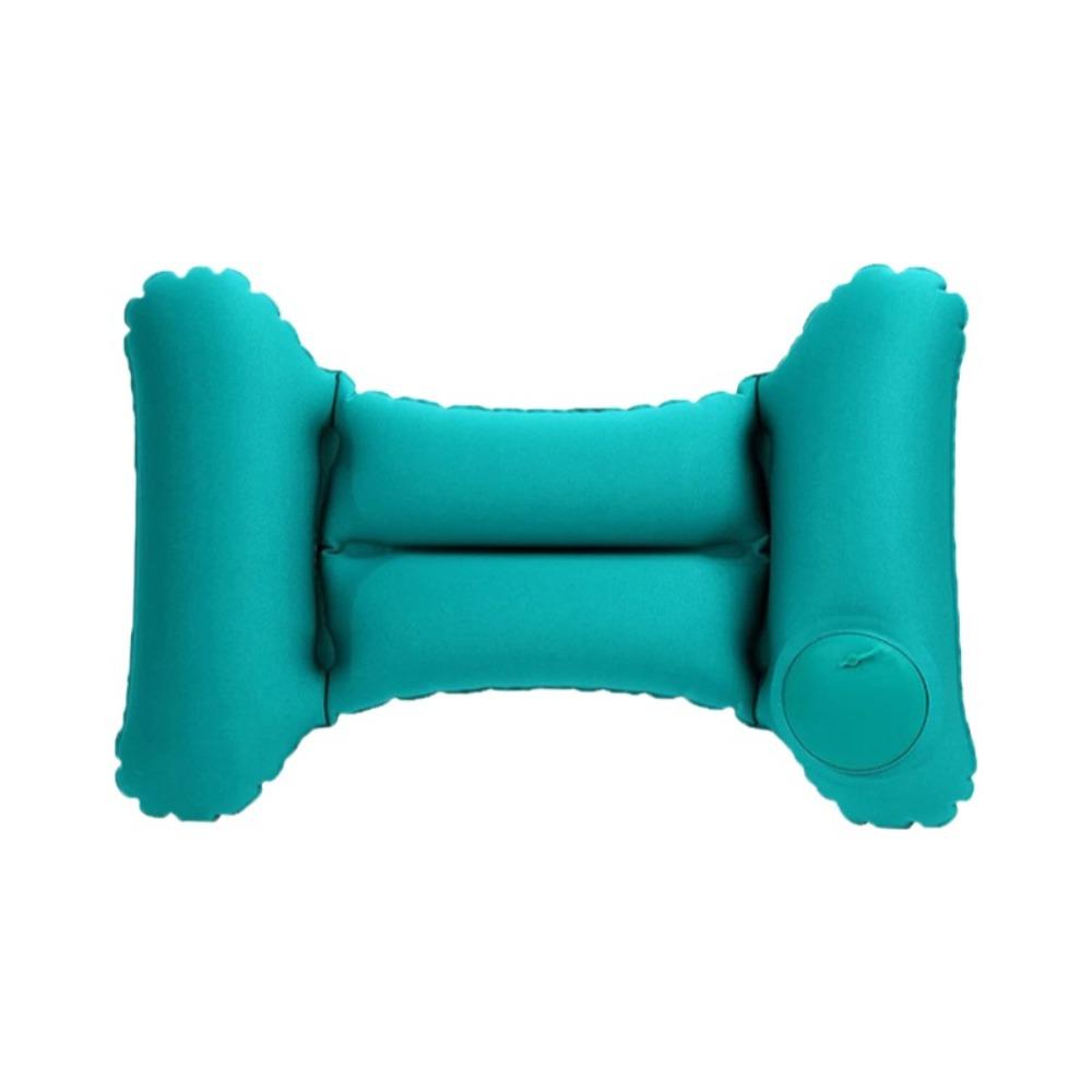 H Shape Inflatable Waist Pillow Press Type Waist Support Pad Compact Lumbar Cushion Airplane