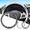 Coprivolante Antiscivolo in Pelle Scamosciata e Fibra di Carbonio per Auto Per XF XE XJ F-Pace X-Type S-Type F-Type E-Pace I-PACE XK