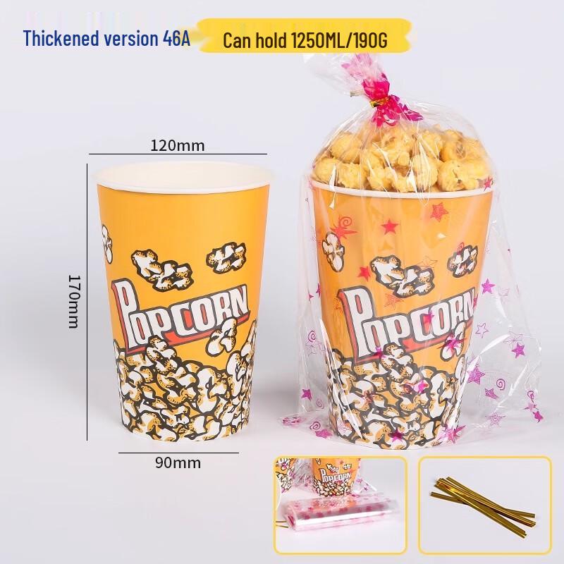 Disposable Popcorn Paper Cup Set