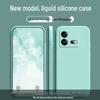 iQOO Neo8 Solid Color Liquid Silicone Anti-Drop Soft Phone Case