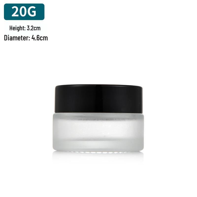 Frosted Glass Ointment Jar, Small Capacity Sealed Container for Creams