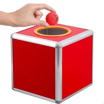 Ballot Box Lottery Aluminum Alloy Ticket Raffle with Slot Storage