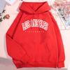 Los Angeles California City Hoody Men Women Creativity Crewneck Clothing Fashion Pullover Hoody Autumn Fleece Warm Streetwear
