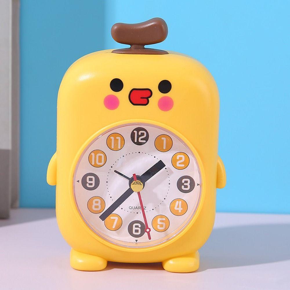 Creative Animal Pattern Desktop Mute Clock Funny Cartoon Student Alarm Clock Cute Small Desk Clock Children's