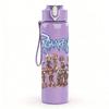 1PC Pecking Circular Skull Retro Logo Print 750ml Portable Sports Water Bottle Leakproof Gym Outdoor Travel Drink Cup