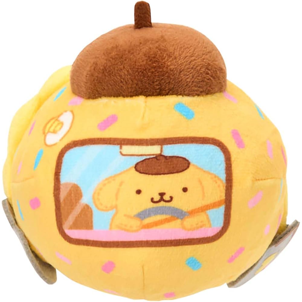 Sanrio Pompompurin Plush Toy Super Cute Adventures Chimapote Collection Age 3 and Up