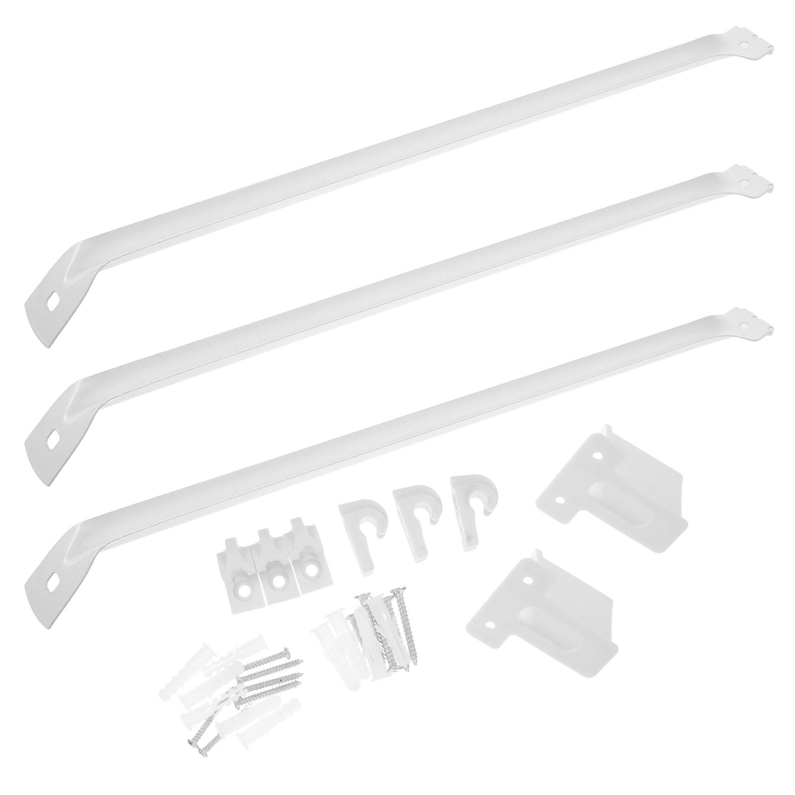 

1Set Rv Bracket System Metal Shelving Support 17Inch Brackets Wire Clips End Brackets for Awning Closet Shelving Cable other