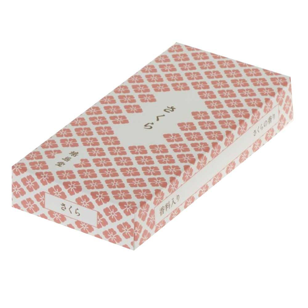 

Kyukodo Incense Sticks, Floral Scent, Sakura, Paper Box, Loose Pack, Approx. 75g, 14cm