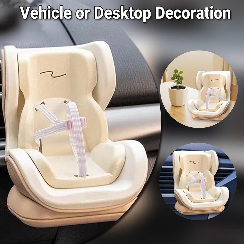 Doll Car Seat For 10-17cm Dolls Cute Fragrance Accessory Desktop Ornament Plush Toy Carseat Air Vent Doll Automobile Seat