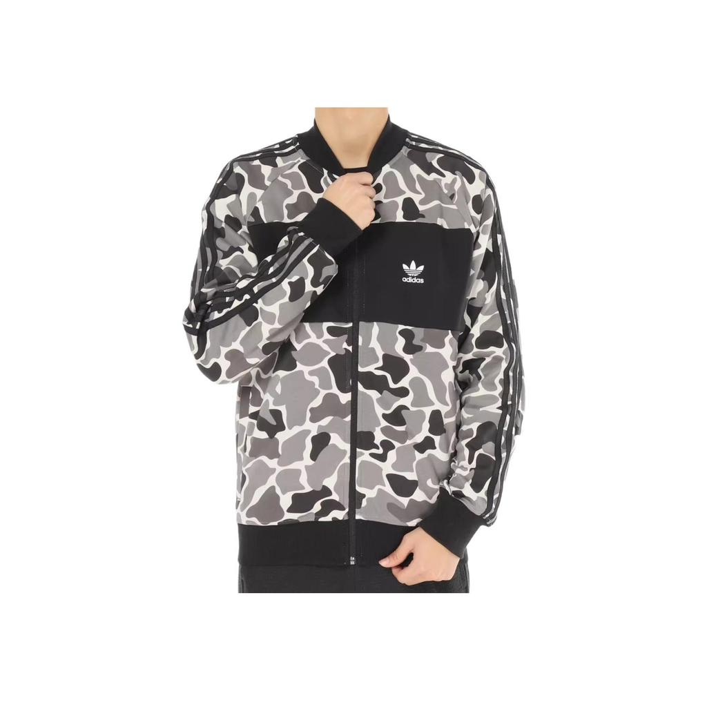 Adidas Πρωτότυπα Χρώματα Color Block Λεοπάρ Πρίιντ Ζιπ Λογότυπο Μπουφάν Ανδρικό Μπουφάν DN8036