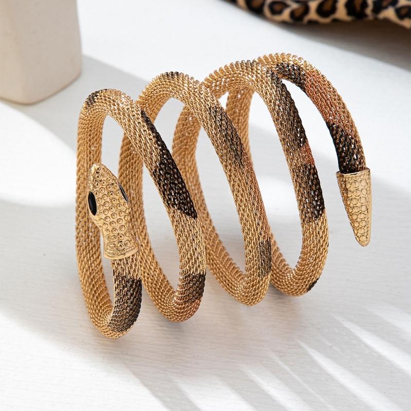 Alloy Retro Snake Necklace Multifunctional Wear as Chokers Bracelet Armband Comfortable Skin Friendly Designs