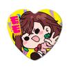 TV Anime Momo Can Badge A "Dandadan" Heart-Shaped