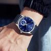 Men Luxury Leather Strap Watch Business and Leisure Large Dial Calendar Men Quartz Watch Relogio Masculino