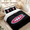 Montreal Canadiens Bedding Set, 1 Duvet Cover & 2 Pillowcases Soft Comfortable Bedroom Home Textile Decor