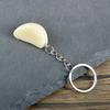 PVC Keychain PVC Garlic Shape Compact Lightweight Key Chain Simulated Vegetables Corrosion Resistant Keyring Men Women Versatile Backpack Accessory