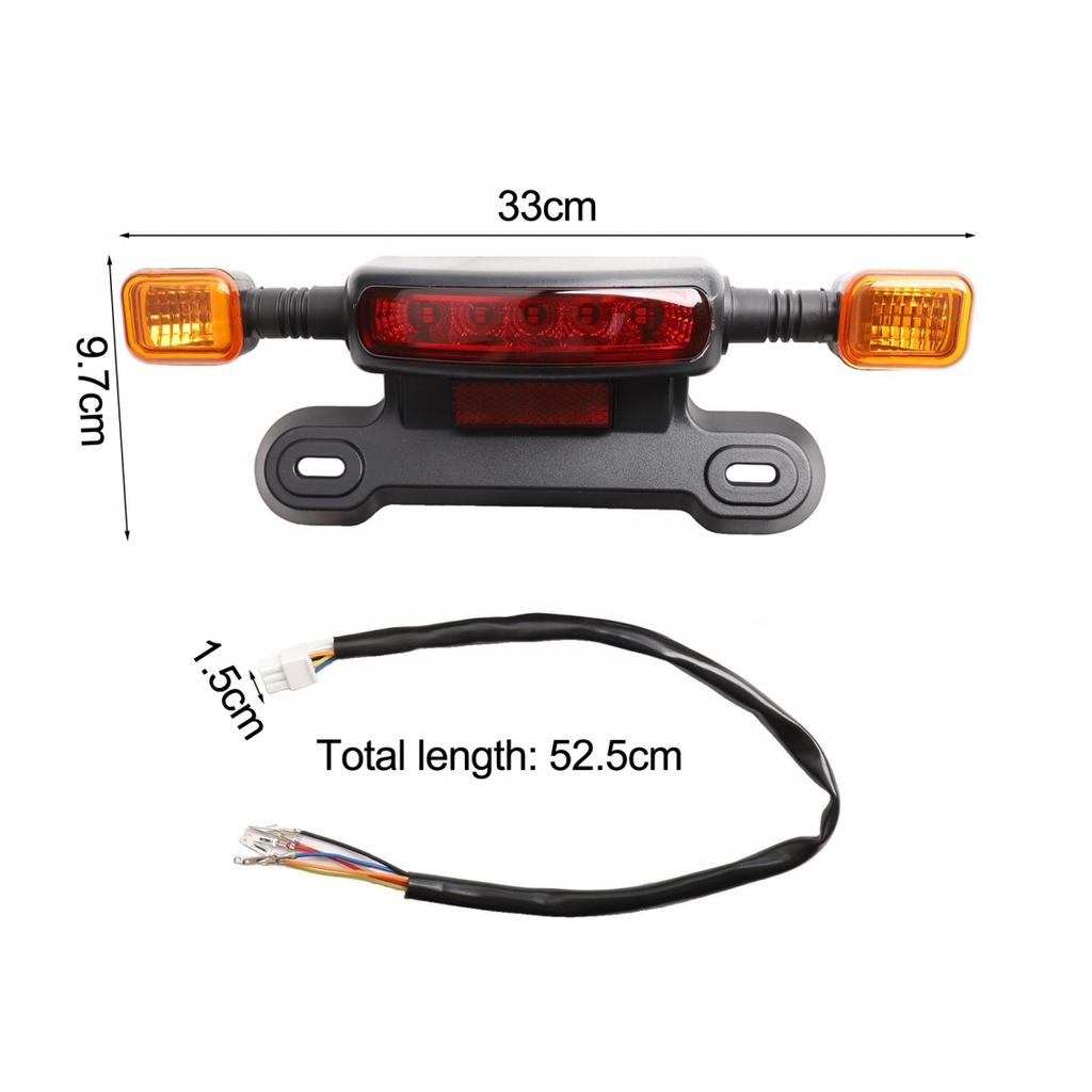 50CM Okablowanie 12V Światło Hamowania Rower Elektryczny Tylne Światło LED Kierunkowskaz